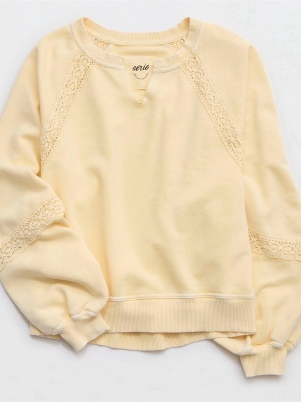 Aerie Lace-Trim Pullover Sweater - Picture 5 of 5